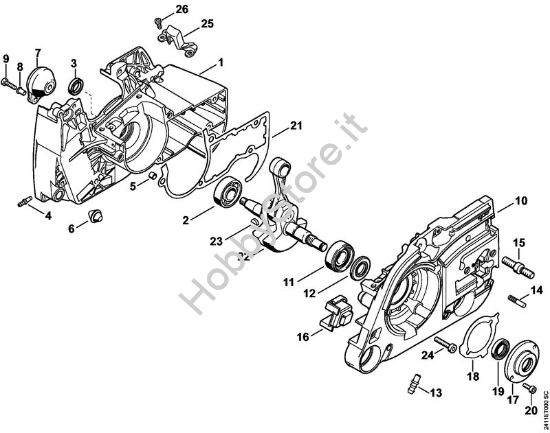 Carter albero a gomito, albero a gomito GS 461 GS 461 brand Stihl
